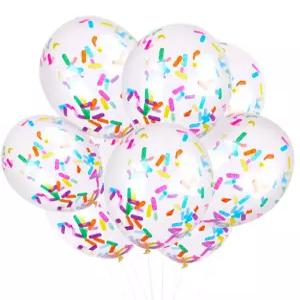 파티 풍선 생일 스프링클 색종이 팩 - 스크림 풍선. 24PCS