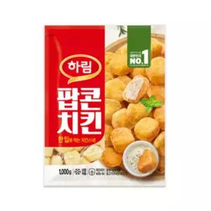 하림 팝콘치킨 1kg 1개