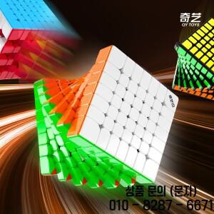 Qiyi 7x7 마그네틱 매직 큐브 스티커없는 전문 Fidget Toys Warrior Cubo Magico Puzzle