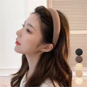 [하프클럽/]여성 클래식 도톰한 둥근 머리띠 엠보 헤어밴드 볼륨 5색