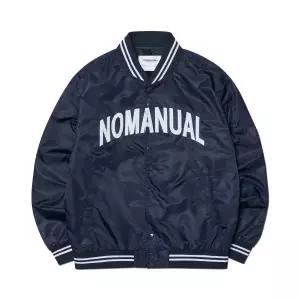 [국내정품] 노매뉴얼 스타디움자켓 ARCH LOGO VARSITY JACKET - NAVY 145767