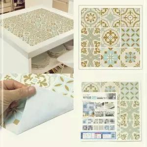 장식 벽 시트지 욕실 엔틱 모던 타일 주방 인테리어 북유럽풍 화장실 R2WDC749A4