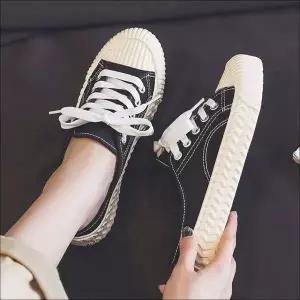 [하프클럽/]캔버스 캐주얼 4컬러 스니커즈 운동화 슬리퍼 여자 뮬