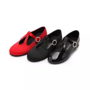 [바나나팜스][바나나팜스]주니어 여아플렛슈즈 w자라링보석 구두-230mm(wd)