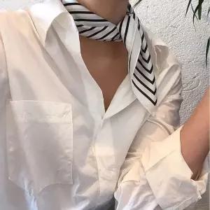 [하프클럽/]쁘띠 스트라이프 블랙 스카프 헤어 머리띠 여성용
