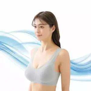 [하프클럽/]일본 직수입 에어핏 노와이어 브라(그레이)