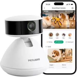 PETLIBRO AI 반려견 카메라 실내 폰 앱 멀티 펫 인식 일일 활동 분석 및 스마트 요약 캣 캠 360 뷰 1080P