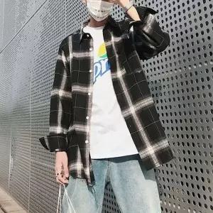 [하프클럽/]공용 2가지색 어반심플모던 체크셔츠 INSUM21 스테디
