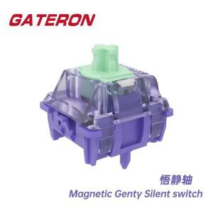 Gateron 마그네틱 젠티 사일런트 스위치 선형 여행 전 자유 설정 키보드 게임 사무실용 홀 센서 효과