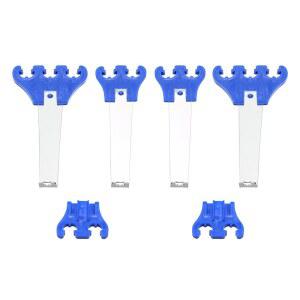 쉐보레 포드에 적합한 7/8/9mm 분리막이 장착된 블루 크롬 유니버설 스파크 플러그 와이어 1세트