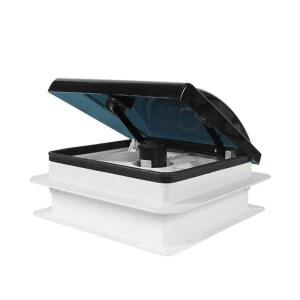 카라반 환풍기 트레일러 캠핑카 올블랙 천장 지붕 12V 환기구 RV 커버