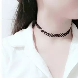 [마리엔코코]심플핑킹 레이스초커목걸이_IH