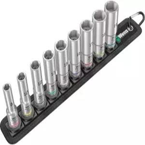 Wera 5004545001 벨트 B 딥 1 소켓 세트 3/8인치 드라이브 9개