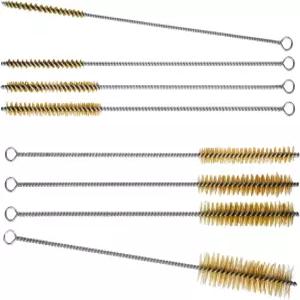 RAWILL 8Pcs 튜브 청소 브러시 황동 스테인리스 스틸 엔진 깊은 파이프 자동차 부품 위한 12인치 길이의