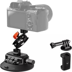 K F 컨셉 4.5인치 흡입 컵 카메라 마운트 매직 암 ARRI 스타일 1/4인치 3/8인치 스레드 퀵 릴리즈 카 Gopro
