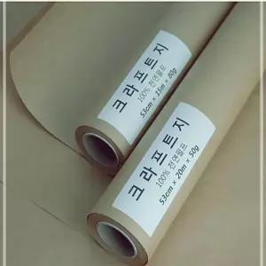꽃 80g 종이 크라프트 선물 포장지 무광택 50g 롤 - R2W6598604
