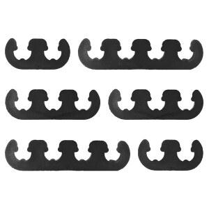 QKYS 6PCS 스파크 플러그 와이어 분리기 세트, 7mm 8.5mm 8.8mm 자동차 엔진 홀더, 트럭 케이블에 범용 장착, 간섭 방지를 위한 정리