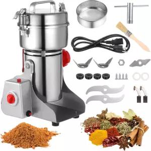 곡물 분쇄기 800g 전기 스테인리스강 고속 향신료 허브 3200W 스윙형 시리얼 옥수수 가루 건조 커피 라이스