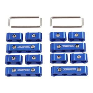 JDMSPEED 엔진 스파크 플러그 와이어 분리기 8mm 9mm 10mm 파란색 12pcs 8기통 차량 레이싱카 교체