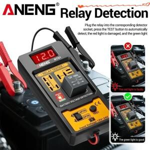 ANENG RT01 범용 자동차 릴레이 테스터 전압 11-25V 배터리 LED 표시등 진단 검사기