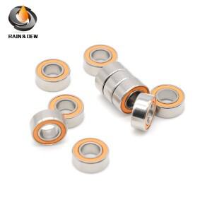1Pcs SMR106-2RS CB EC-7 MR106 2RS 6x10x3mm 스테인레스 스틸 하이브리드 si3n4 세라믹 베어링 그리스 없