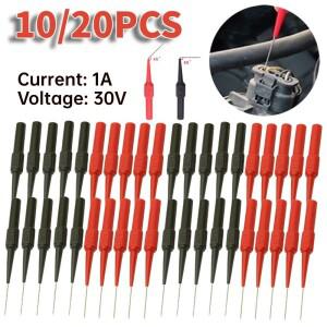 10-20pcs 30V 계측 진단 도구 멀티 미터  바늘 팁 프로브 자동차 액세서리 키트 Teste