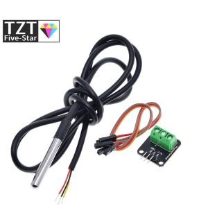 DS18B20 온도 센서 모듈 키트 방수 100CM 디지털 케이블 Arduino 용 스테인레스 스틸 프로브 터미널 어댑터