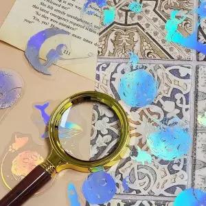 [하프클럽/]PET 스티커 홀로그램 반투명 우주