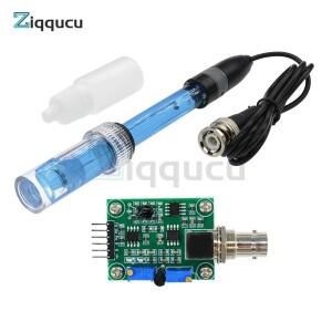 1Set 액체 PH 0-14 값 감지 레귤레이터 센서 모듈 모니터링 제어 미터 테스터  Arduino 용 BNC 전극 프로브