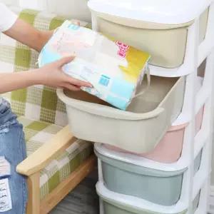 [로아리빙]6단 수납장 조립식 플라스틱 서랍장 정리함 수납장
