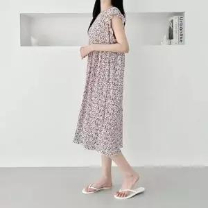 [하프클럽/]냉주름 롱드레스 데일리룩프릴어깨 여성스런 썸머 나시원피스