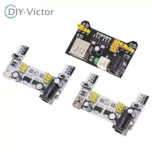 MB102 브레드보드 전용 전원 공급 장치 모듈 미니 마이크로 USB 검정 흰색 2 웨이 3.3V 5V 솔더리스 빵