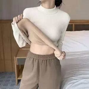 [하프클럽/]여자 하프넥 터틀넥 F/W 유니크융털 플리스 반폴라티 풀슬리브