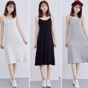 [하프클럽/]소매없음 소매없음시즌 미니드레스 여름철 휴가 롱라인 슬립 비