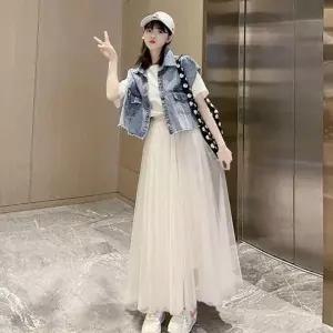 [하프클럽/]우디블 발레리나롱기장 샤스커트 롱치마 롱스커트 시어 컴포트