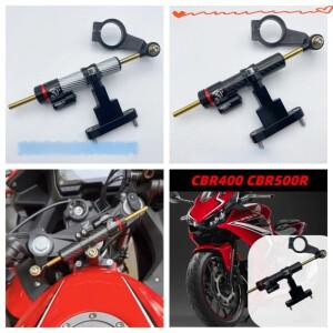 혼다 CBR400R 오토바이 스티어링 스태빌라이저 댐퍼 브래킷 마운트 키트 카본 파이버