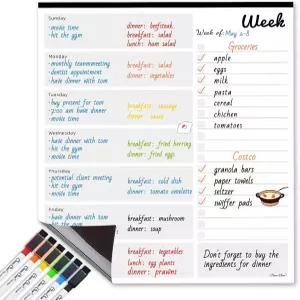 마그네틱 드라이 이레이즈 캘린더 냉장고용 6 추가 미세 포인트 마커 플랫