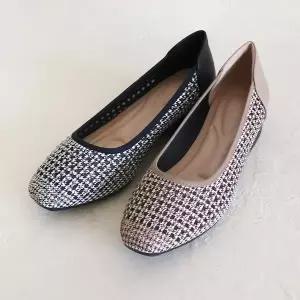 원더슈즈 큐리스 컴포트 쿠션 미끄럼방지 매쉬 플랫슈즈 3CM PM849 3300395