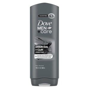 DOVE 남성 케어 바디 페이스 워시 정화 18 24시간 남성용 수분 클레이 기술