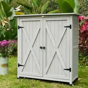 샌톤 원목 조립식창고 간이창고 조립식 간이수납장 창고