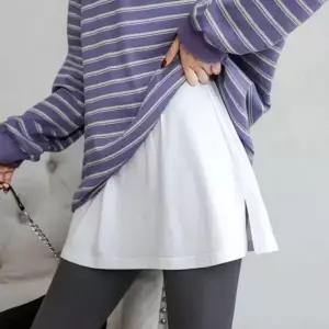 [하프클럽/]레이디스 밴드라인 클래식 치마 코디레이어드 여성 플레어스커