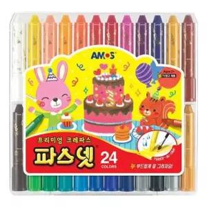 아모스파스넷 물풀 글라스데코 24색 문구 아모스 아이클레이
