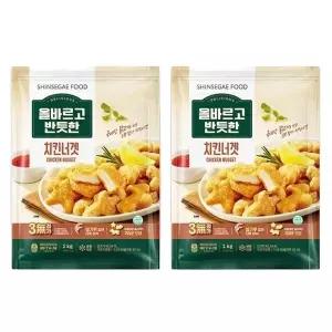 오늘출발 올반 치킨너겟 1kg 2개