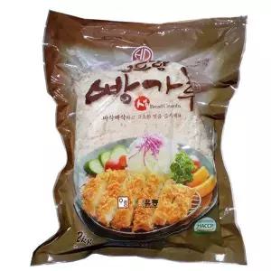 효동식품/보드람생빵가루(습식.냉동) 2kg 돈가스빵가루 습식빵가루