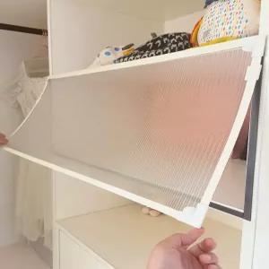 부엌 가림막 자석 수납장 투명 캐비닛 수납장커튼 양면 책장 시스템옷장 폭 반투명 선반