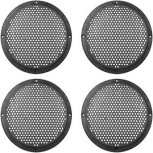 X AUTOHAUX 4pcs 6인치 플라스틱 오디오 스피커 커버 메시 서브우퍼 그릴 혼 가드 장식용 서클 프로텍터