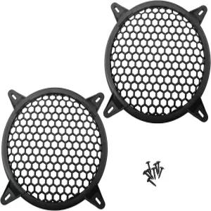 스피커 그릴용 루이워 2pcs 6인치 보호 커버 하드 플라스틱 자동차 서브우퍼 금속 원형 메쉬 블랙