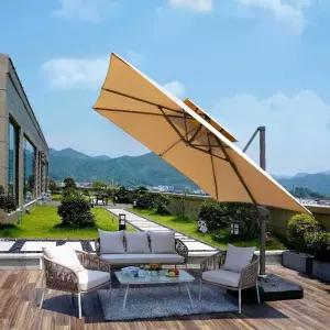 파라솔 대형 야외 카페 정원 각도조절 정원용 접이식 그늘막