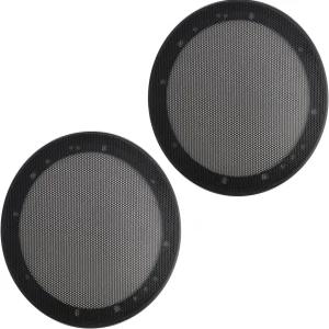 2PCS 자동차 6.5 스피커 그릴 벌집형 홀 그리드 디자인의 서브우퍼 커버 먼지 저항 충돌 손상 보호