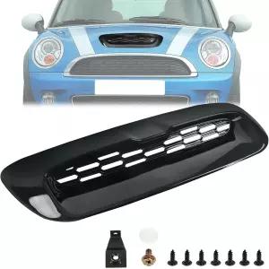 미니 쿠퍼 S R55 R56 R57 R58 2007-2014와 호환되는 전면 후드 보닛 공기 흡입구 커버 액세서리용 글로스